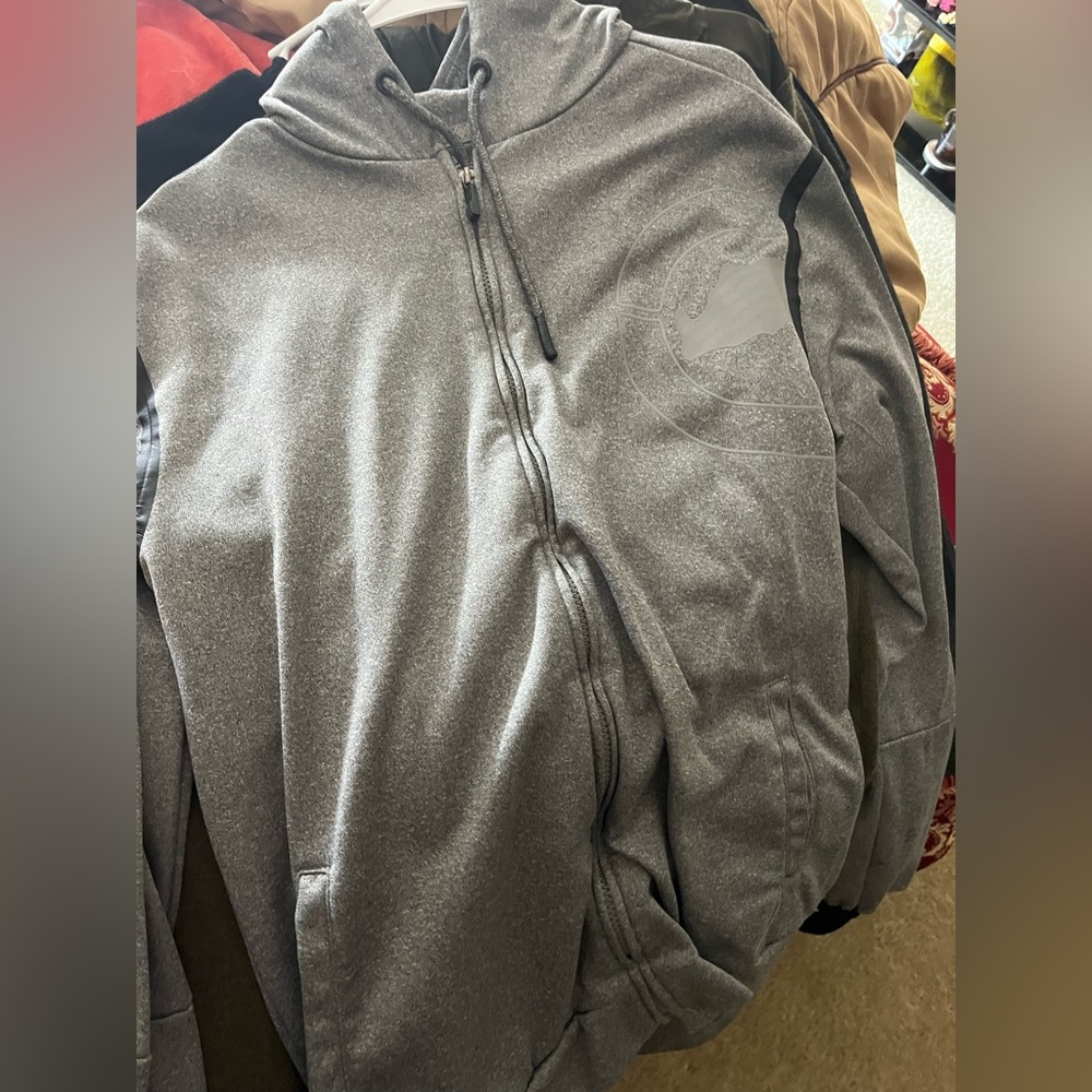 Grey zip up
